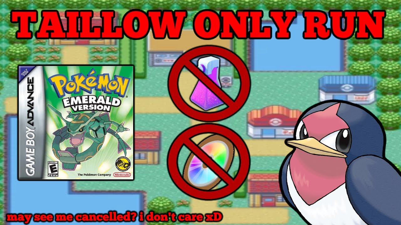 Can I beat Pokémon EMERALD with only a SINGLE TAILLOW (no items or TMs) |Pokemon Challenge