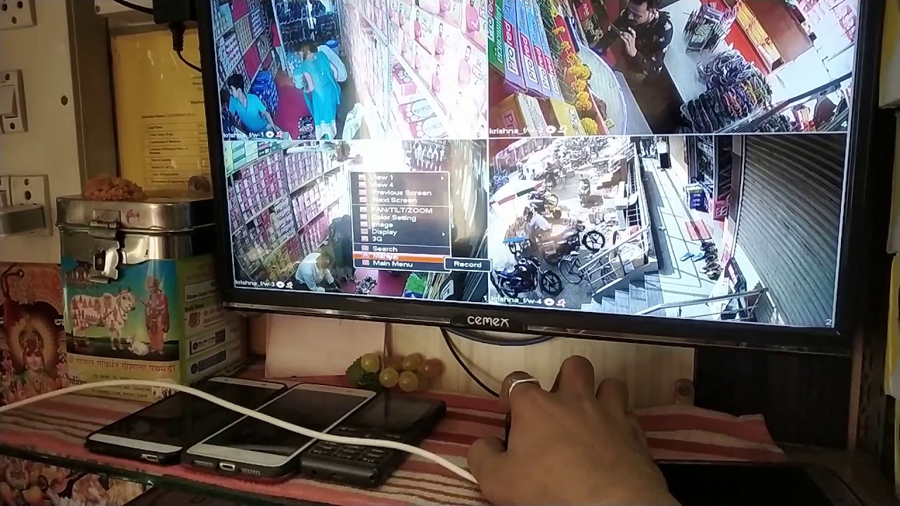 #cpplus #camera tv mein #pattern lock kaise dalen