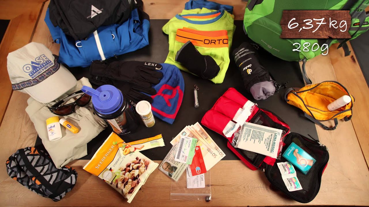 Wie packe ich meinen Wander-Rucksack richtig
