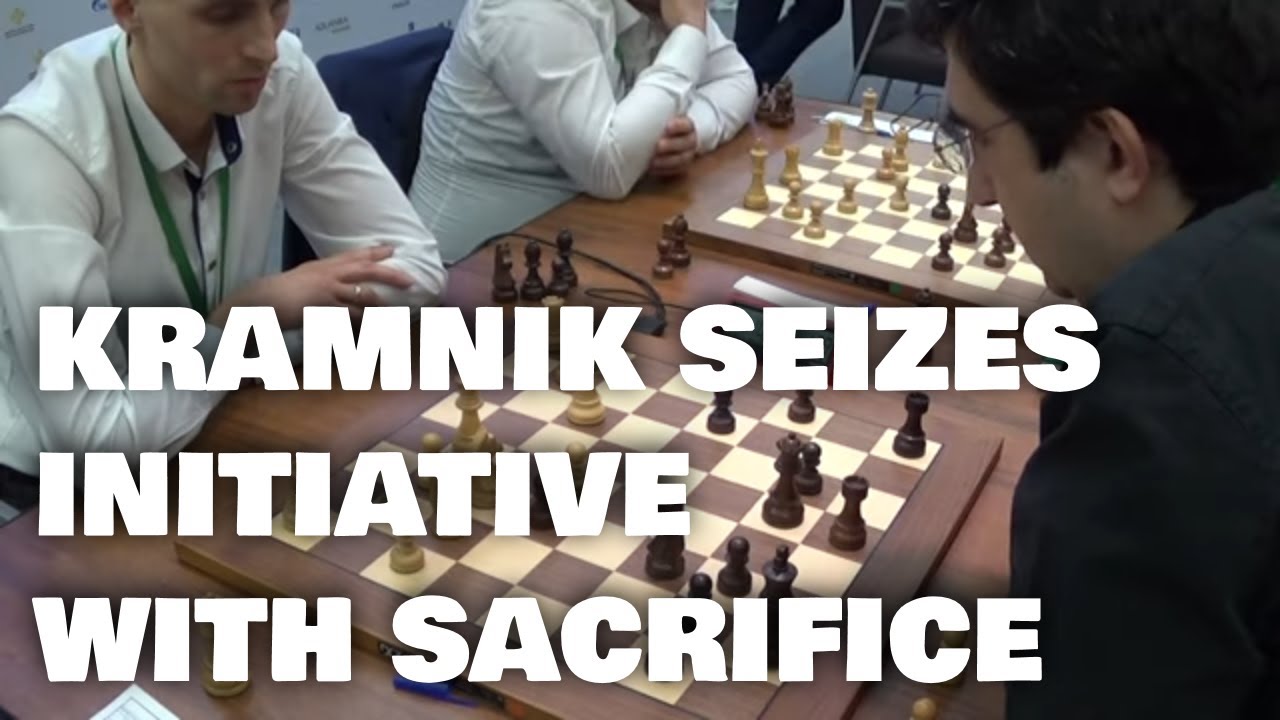 Sacrifice against sharp player | Savchenko - Kramnik | World blitz