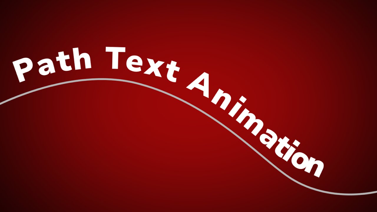 Text path animation | After Effect | Tutorial