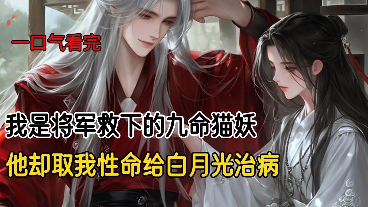 我是将军救下的九命猫妖。他把我带回府，呵护备至，使我深爱上他。可白月光患病，撒泼找我借命时，他却亲自逼我点头，殊不知，多年战乱，我以身护他，这最后一条命给出，便油尽灯枯了#古风小说 #完结文