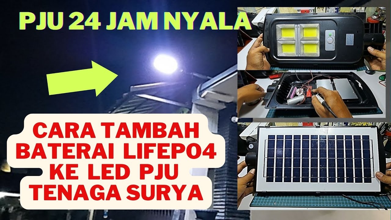 INI RAHASIANYA …!! Lampu PJU Tenaga Surya tahan 12 jam Nyala saat malam hari