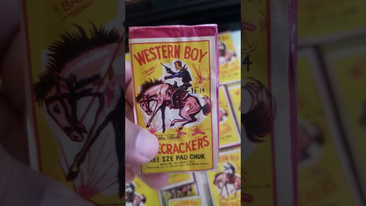 VINTAGE WESTERN BOY FIRECRACKER COLLECTION 🧨🧨🧨