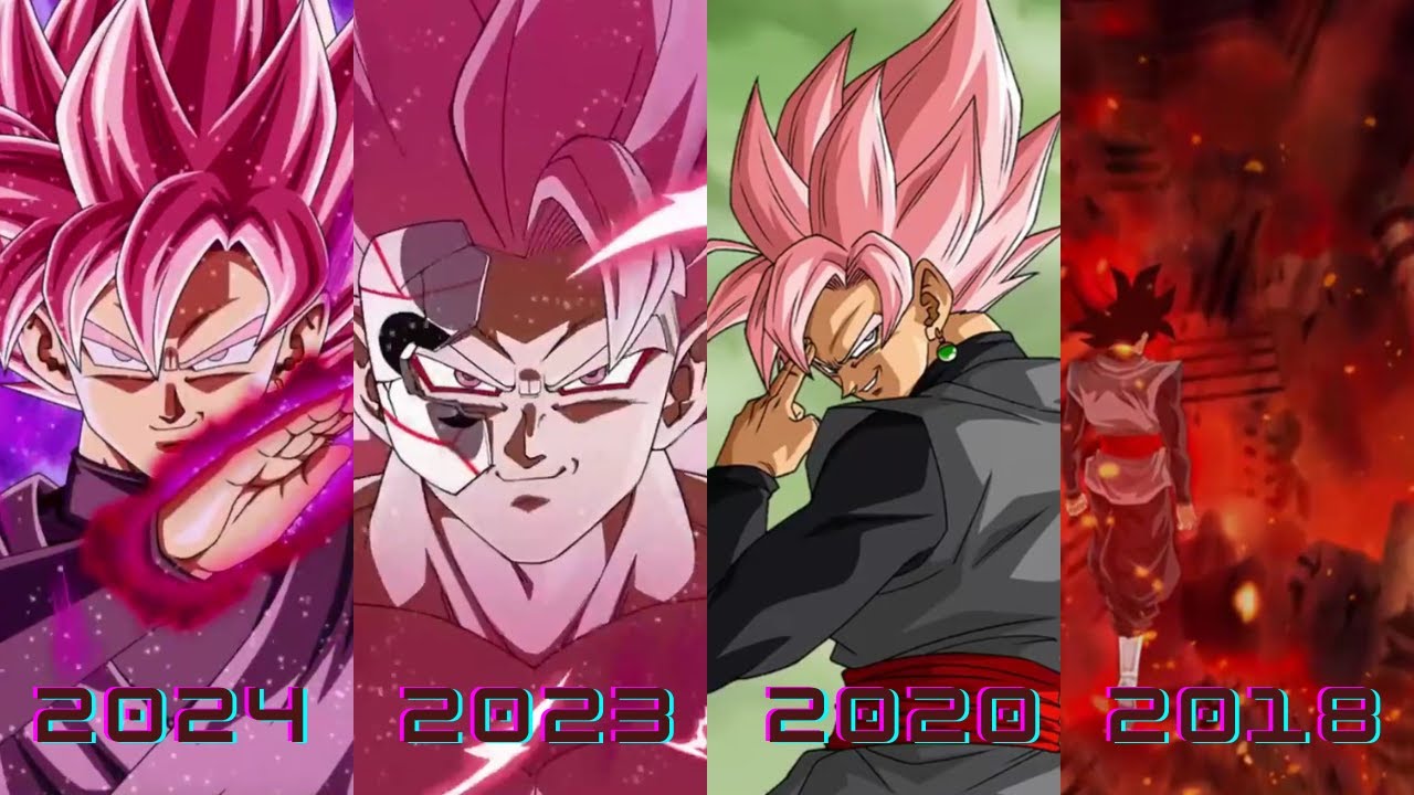 Evolution of Goku Black Animations 2016-2024 DBZ Dokkan Battle