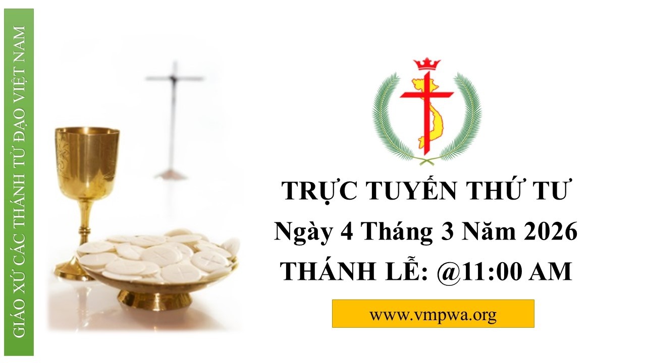 THỨ TƯ - Wednesday 3/4/2026 @11:00 AM