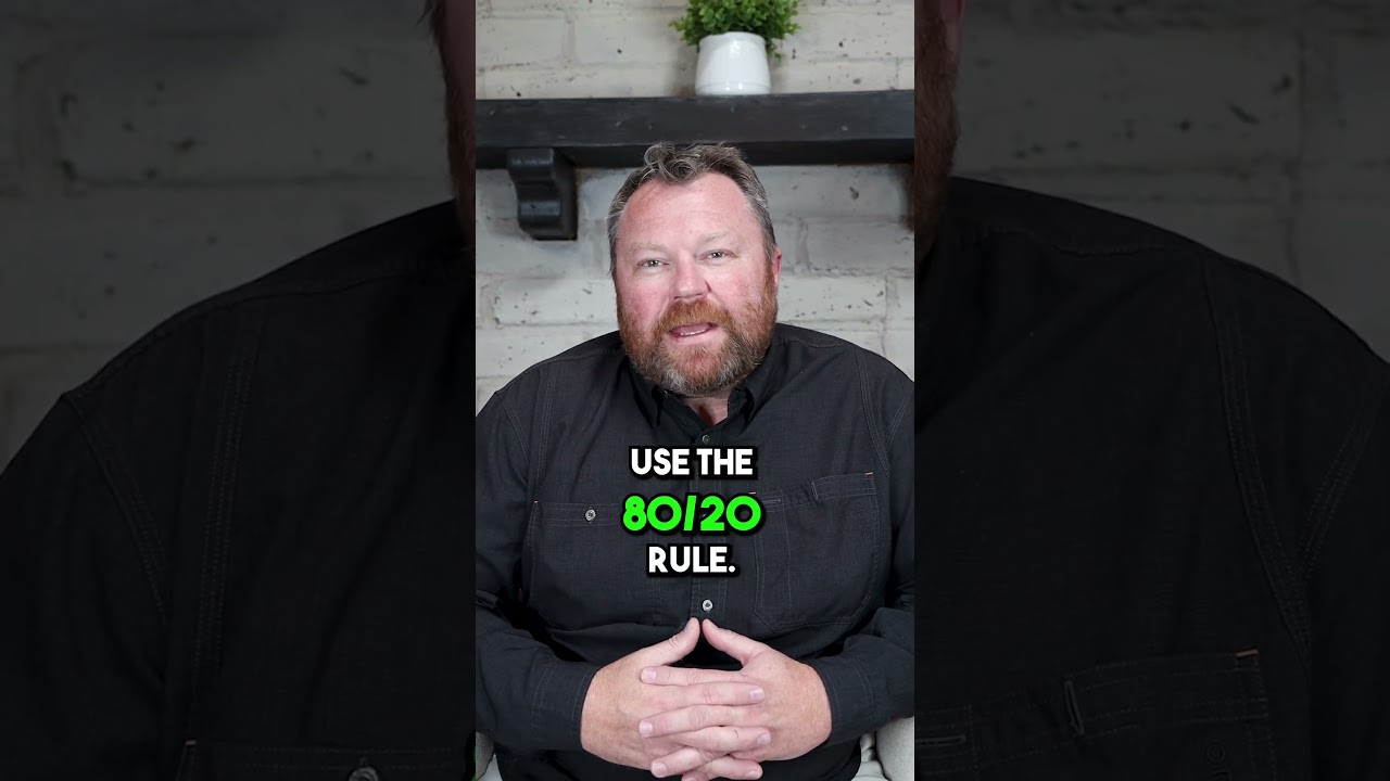 Embrace the 80/20 rule