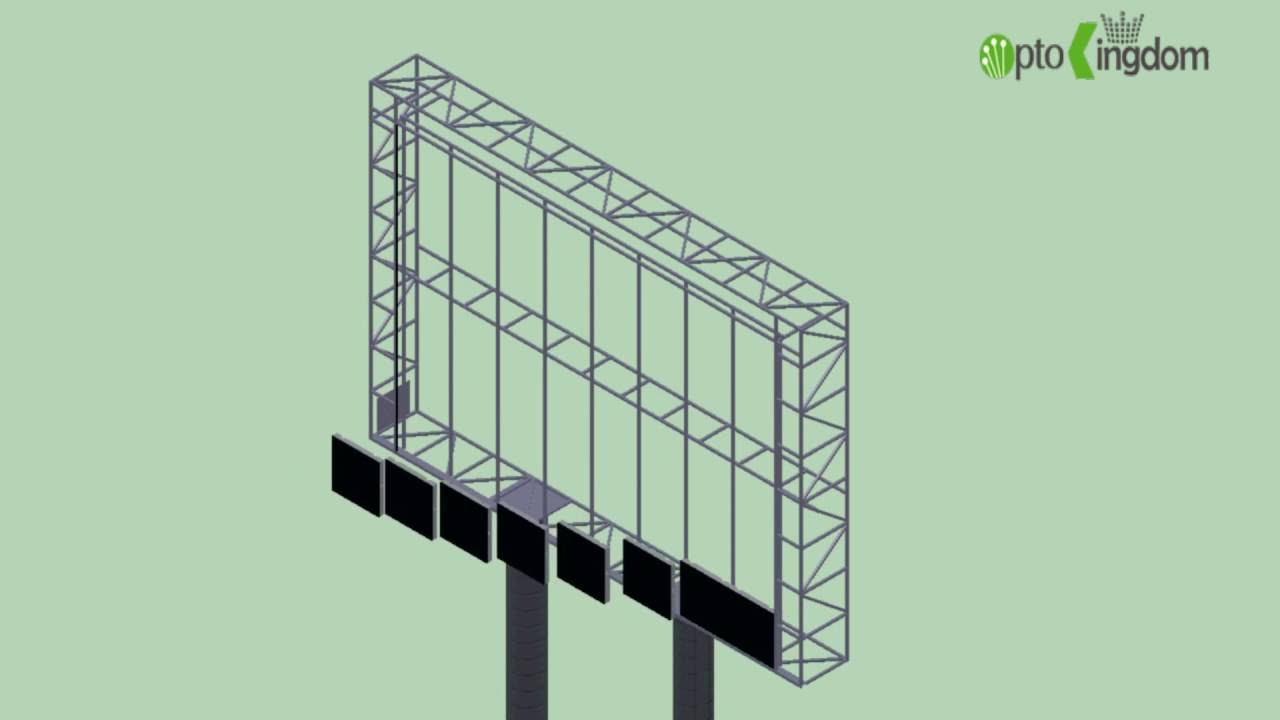 How to install fixed  outdoor LED Display screen