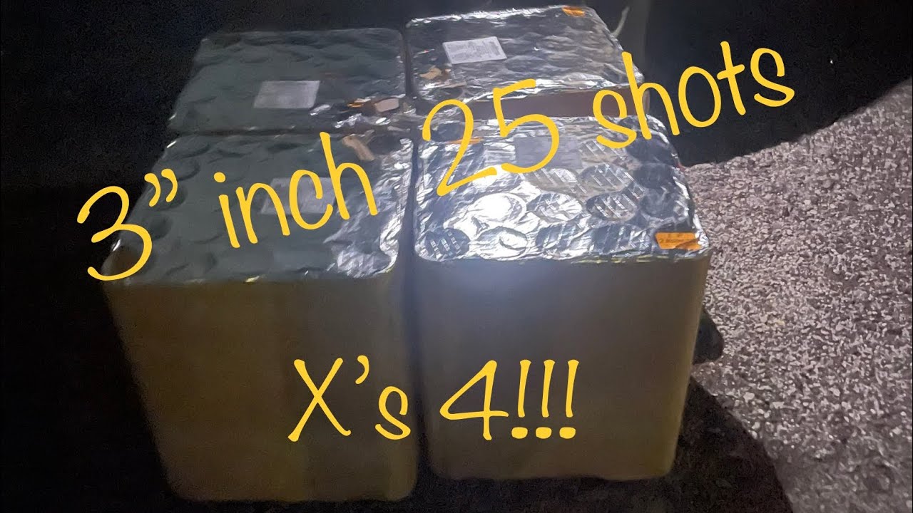 Four 3” inch Salute cakes 💥🧨👋🏽 @louie_macgyver  #fireworks #pyro #4thofjuly #firework  #vuurwerk