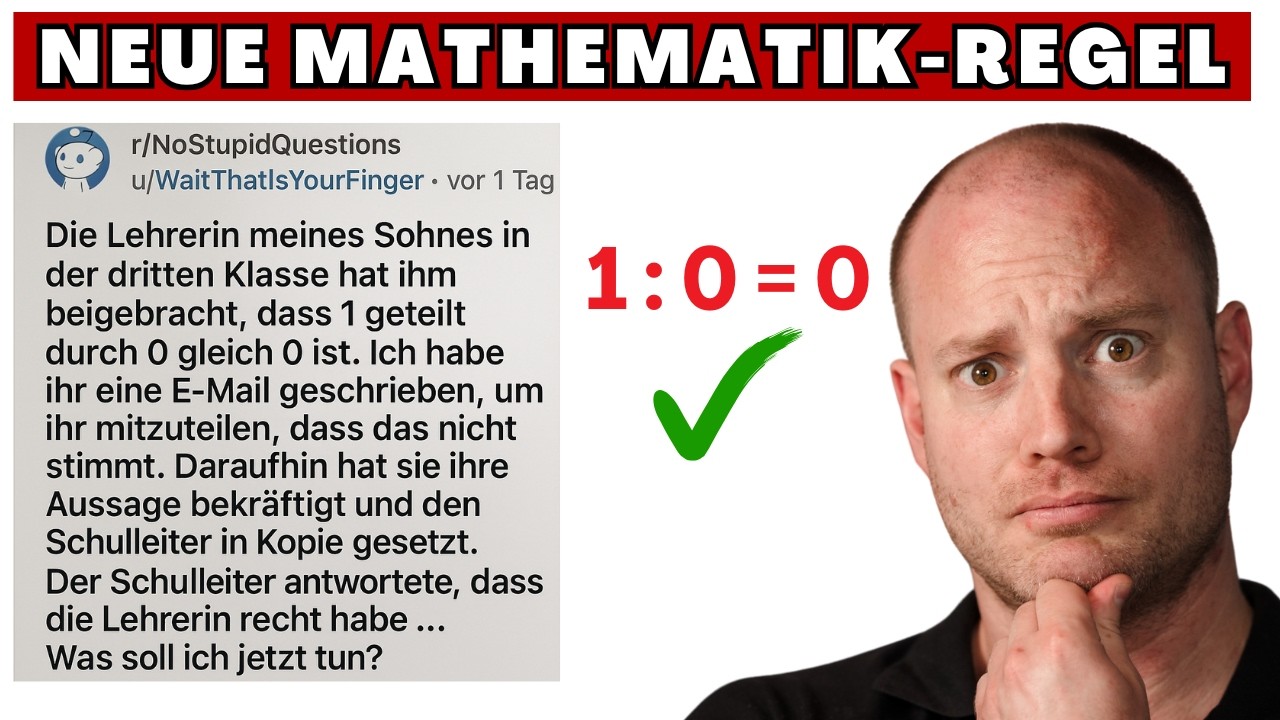 Mathe-Regeln werden geändert? Jetzt durch 0 teilen erlaubt?