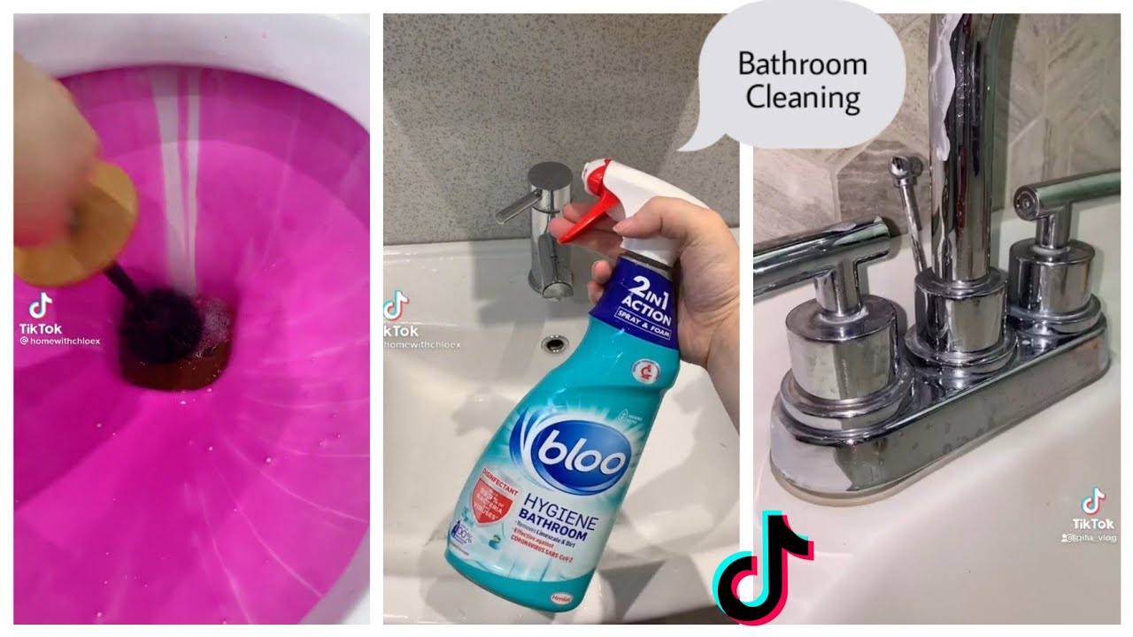[ASMR]🧼 10 minute Satisfying Bathroom Cleaning / TikTok compilation # 7 🚿🥰