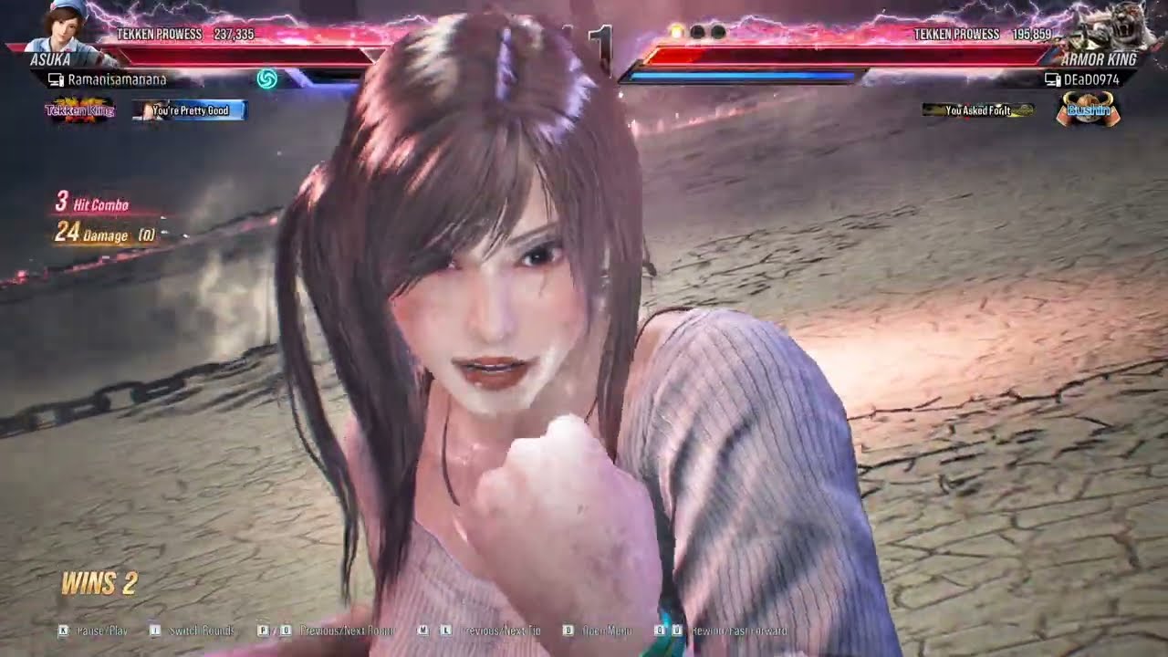 Tekken 8 (Season 2) - Asuka VS Armor King (DEaD0974) pt 1