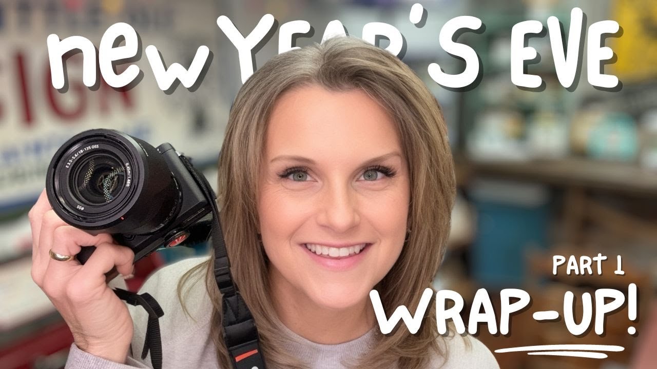 New Year's Eve 2023 - A Flosstube VLOG of My 12 by 12 Stitching Day - PART 1