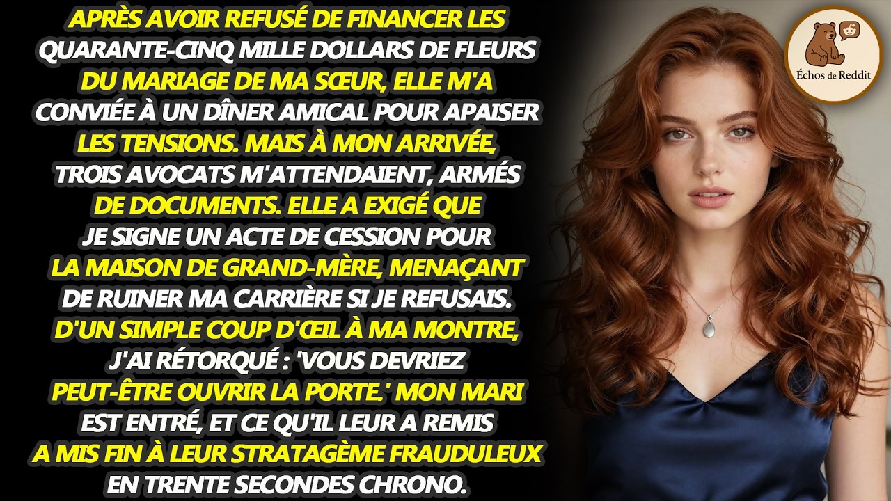 Ma sœur m'a dit : 