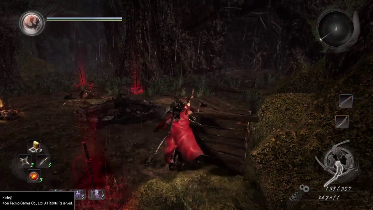 Nioh all quickdraw techniques for the sword.You can equip all three at the same time