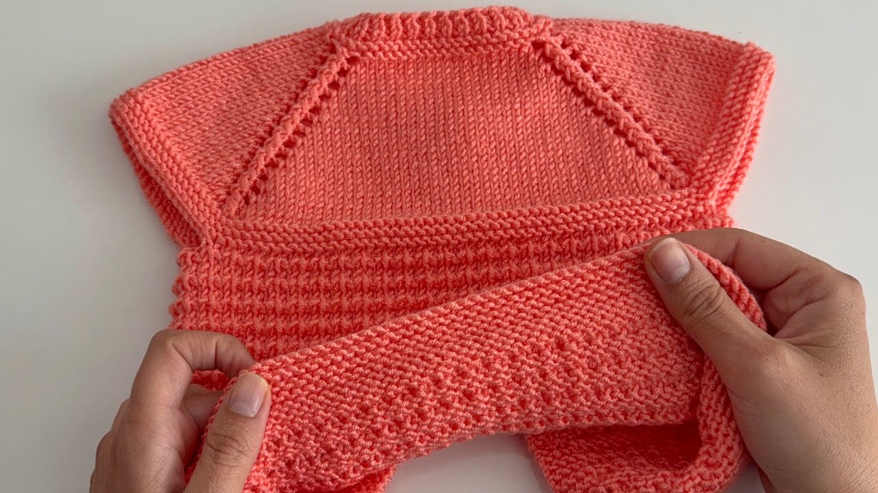 1 YUMAKTAN 1 BEBEK YELEĞİ🌸YENİDOĞAN BEBEKLER İÇİN AŞIRI KOLAY YELEK ANLATIMI🌸#knittingdesignforbaby