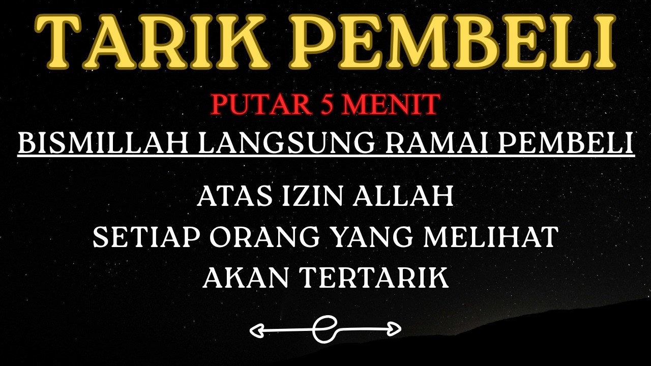 Putar Setiap Pagi! Ayat Al-Qur’an Pembuka Pintu Rezeki & Pelaris Dagangan | Usaha Lancar dan Berkah