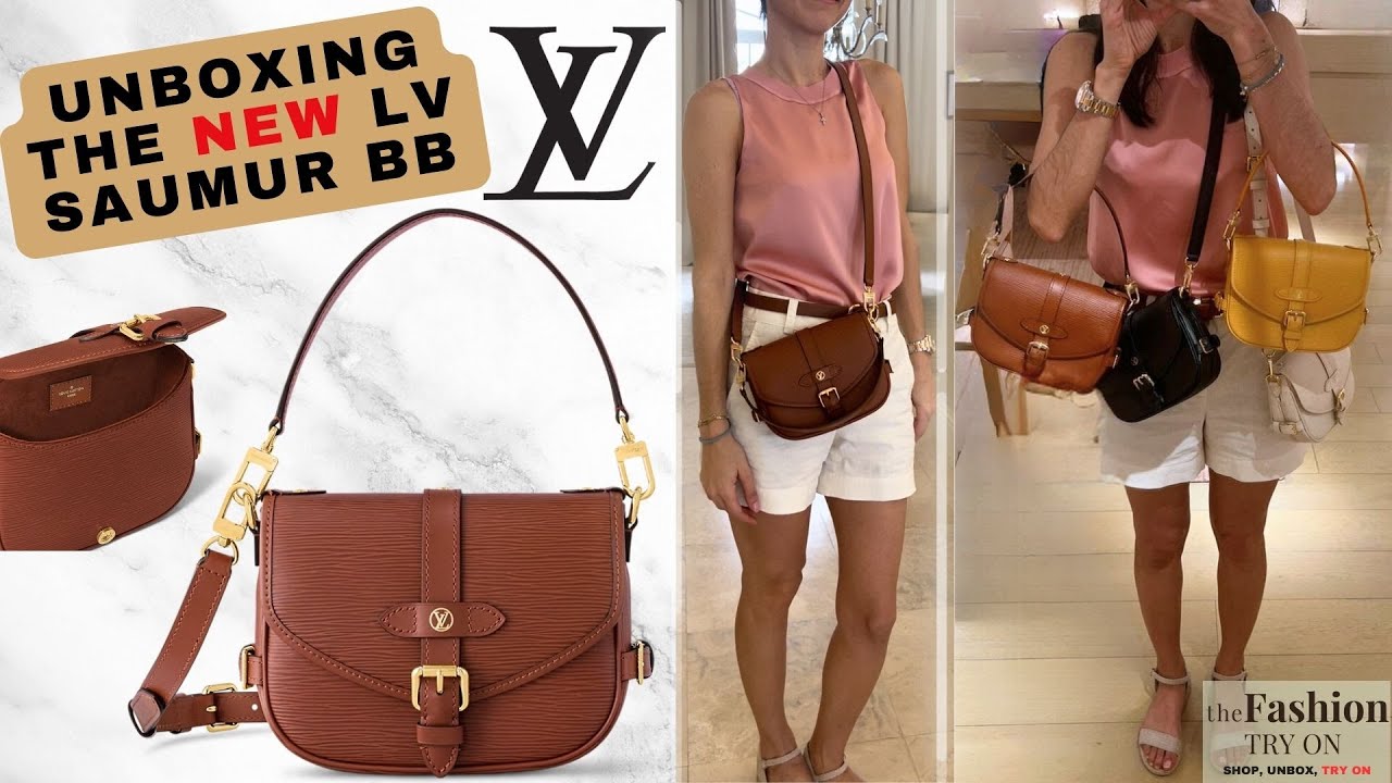 UNBOXING *NEW 2024* LV LOUIS VUITTON | SAUMUR BB EPI LEATHER | The Fashion Try On