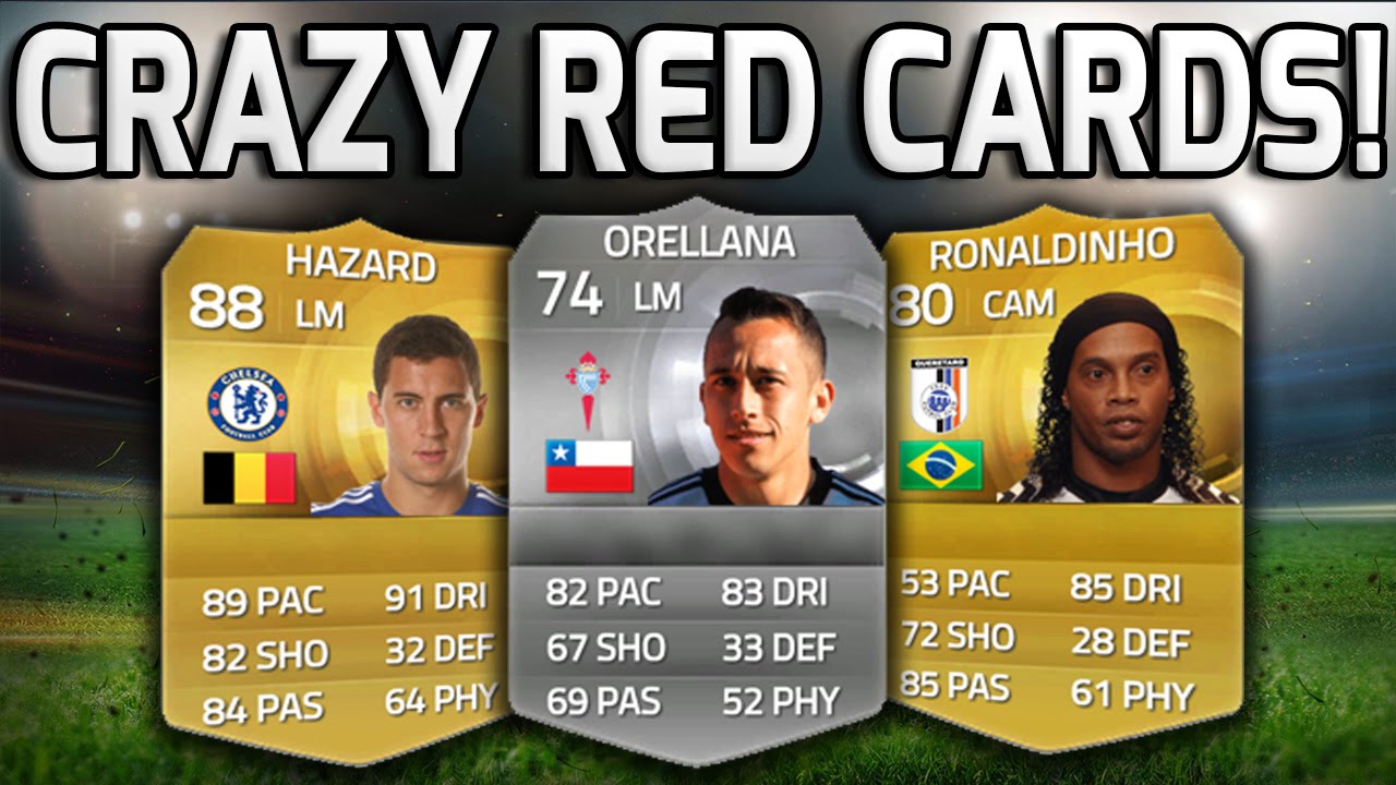THE CRAZIEST RED CARDS EVER!!! Fifa 15 Squad Builder Of Players Sent Off For The Most INSANE Reasons