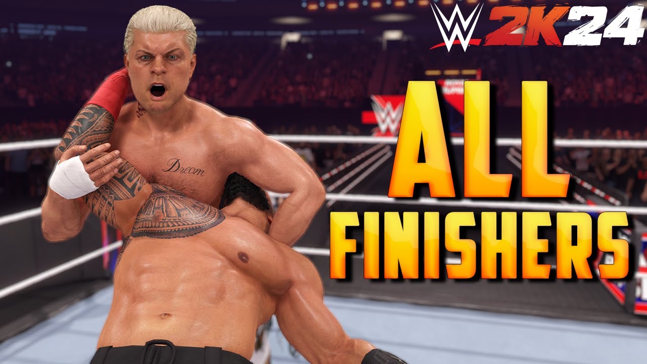 WWE 2K24 ВСЕ ФИНИШЕРЫ!!!