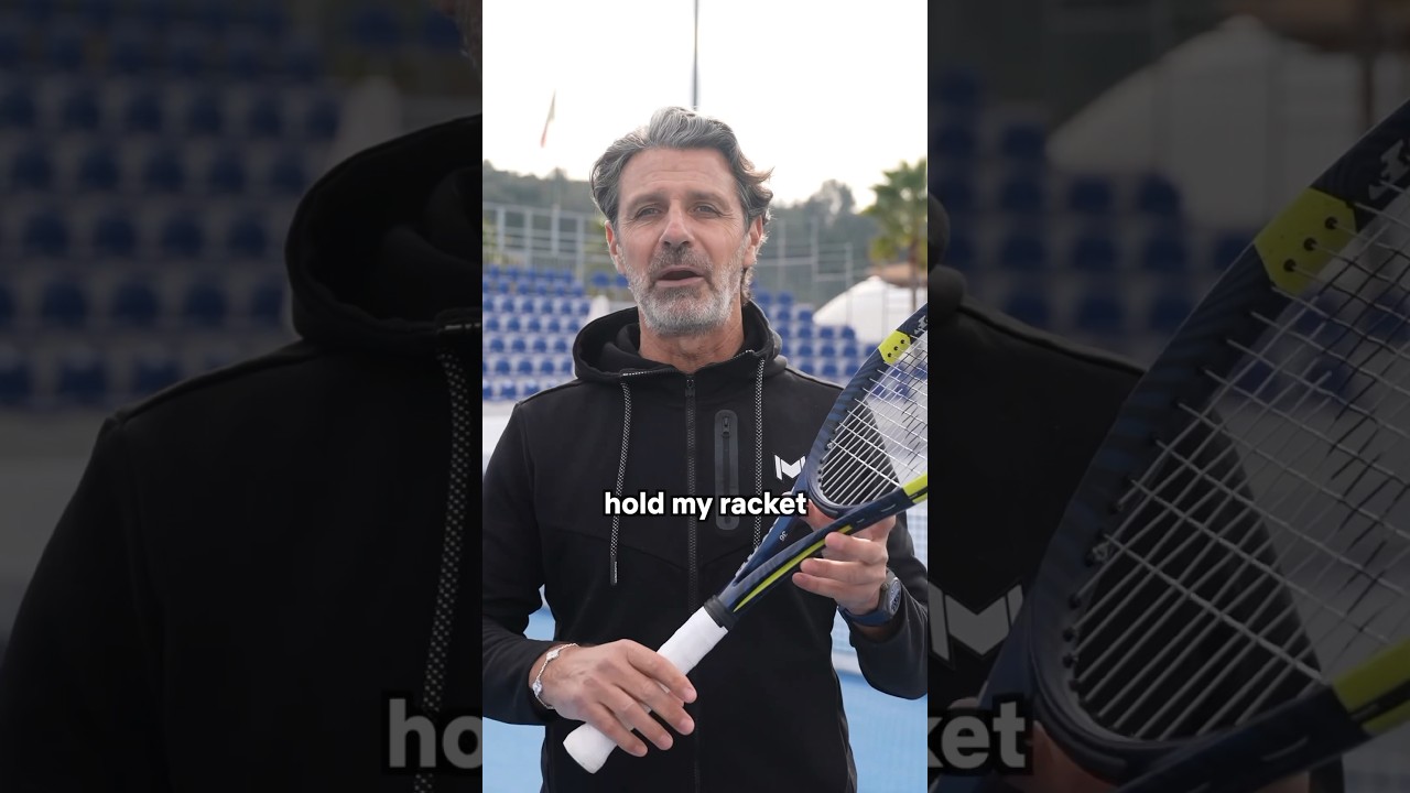 Grip position and arm angle for the perfect forehand 📐 #tennis #tennistips #coachmouratoglou