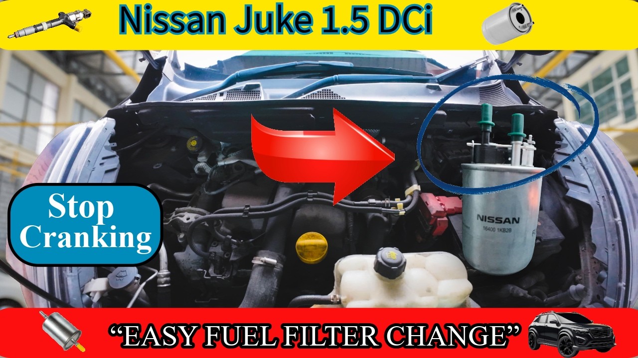 👉1.5 dCi K9K Fuel Filter Replacement (Renault & Nissan) | Clio, Megane, Qashqai, Juke DIY Guide🛠️