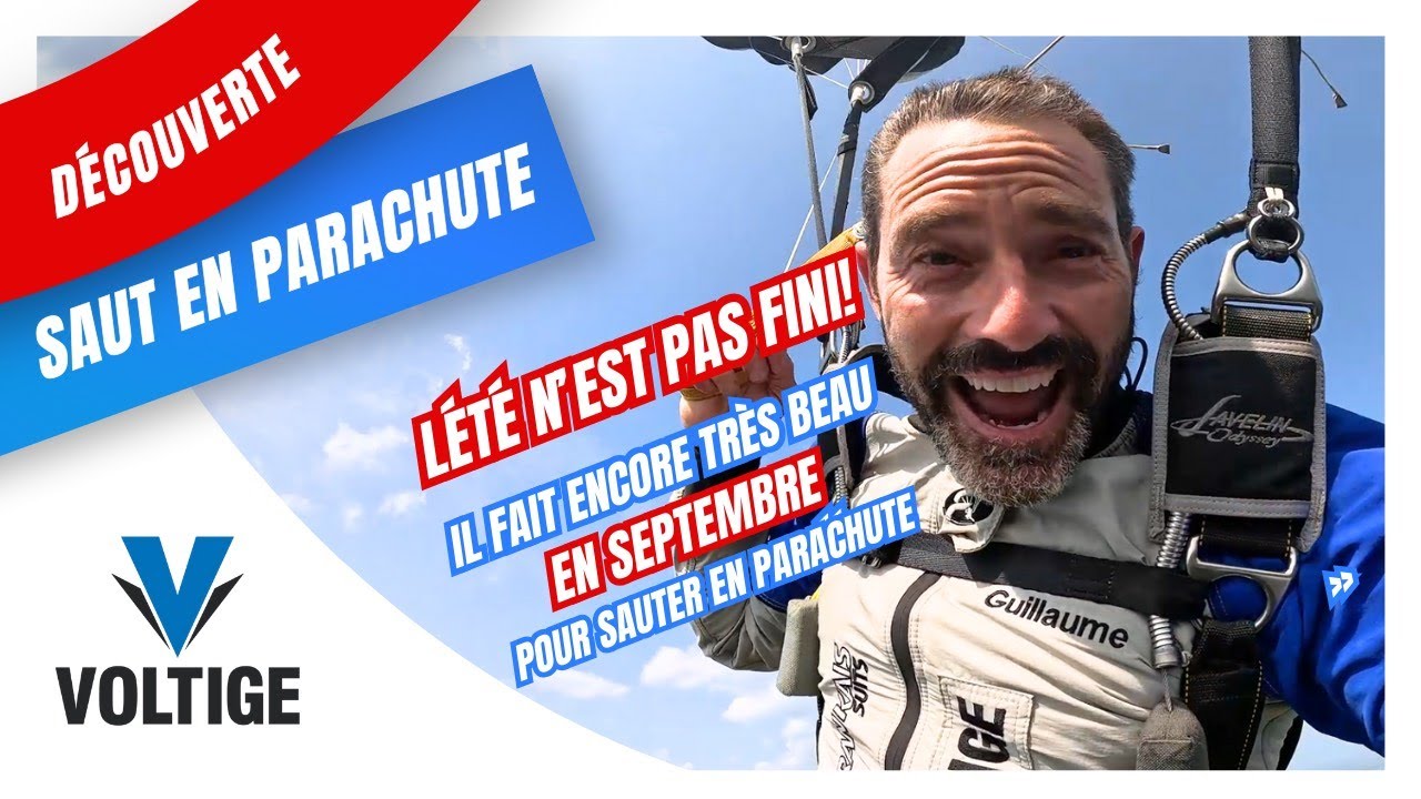 Sauter en parachute en automne