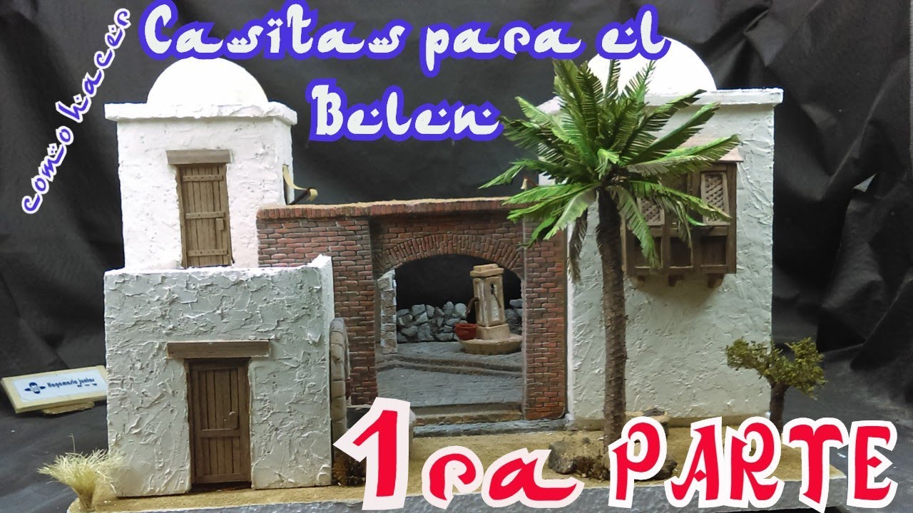 Como hacer casas para belenes/paso a paso/con icopor/2020