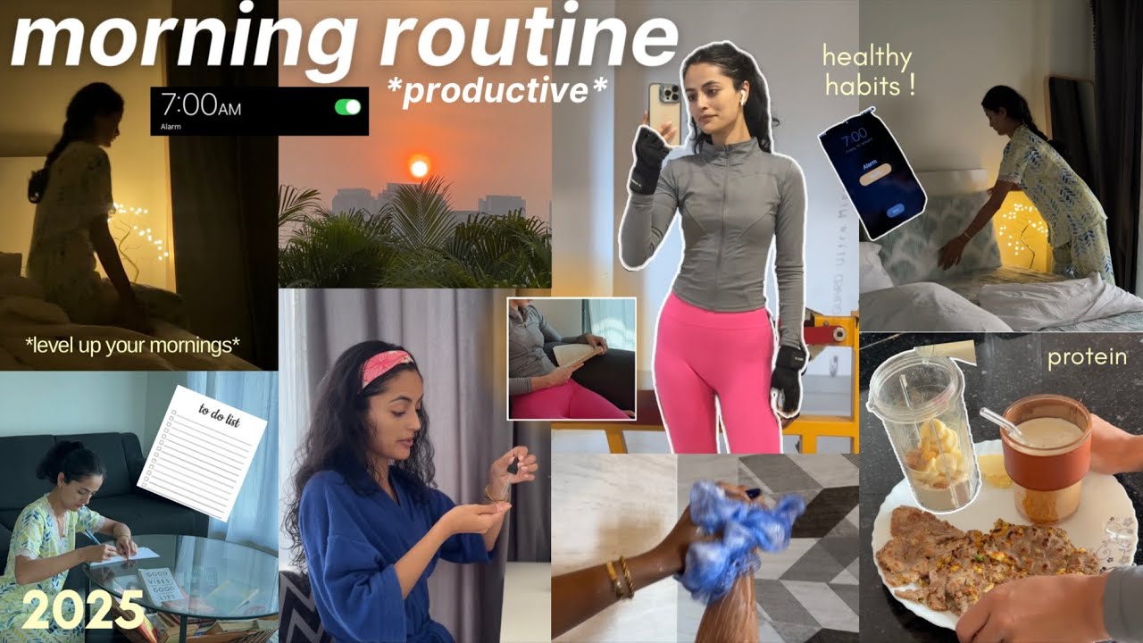7 AM MORNING ROUTINE💫: productive, mindful & healthy habits + tips to level up your mornings in 2025