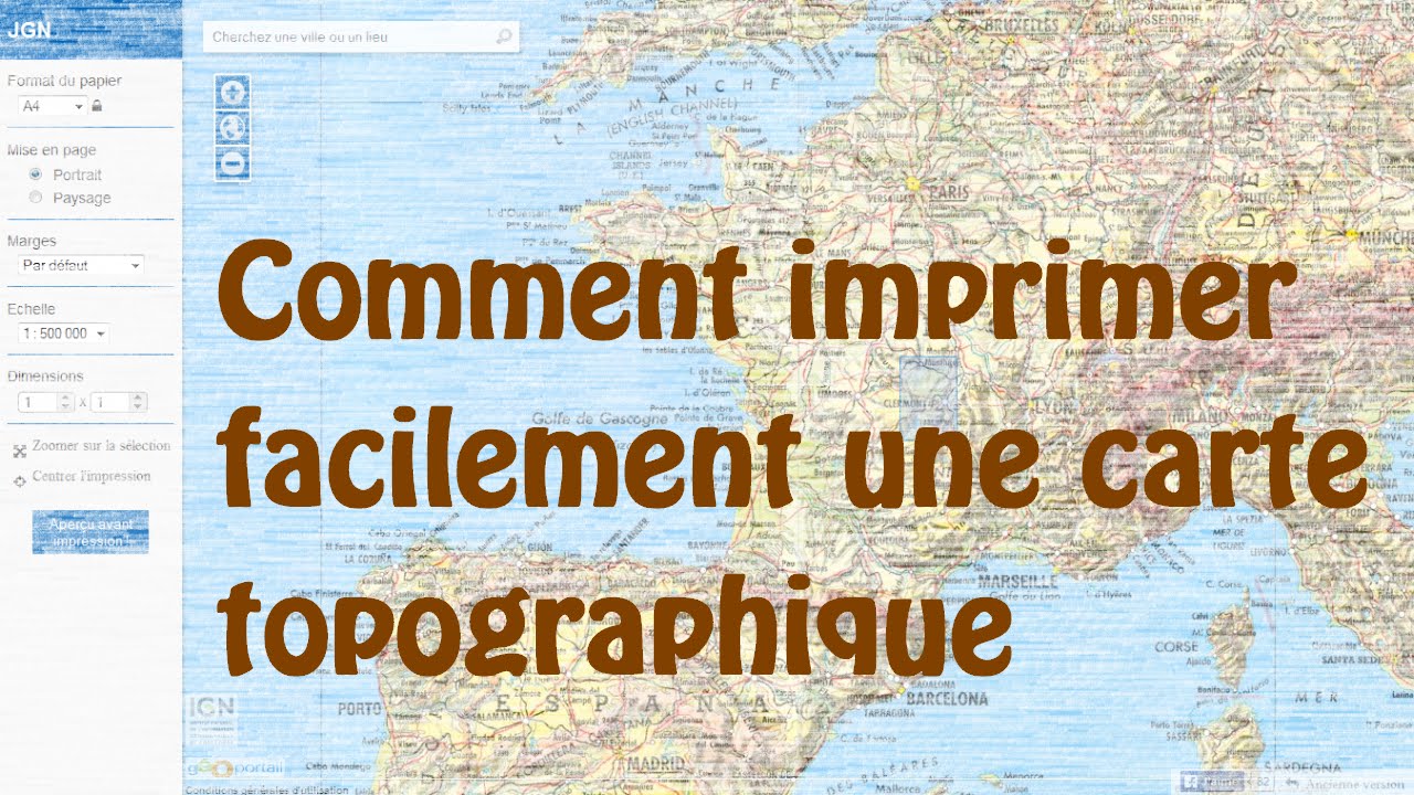 Comment imprimer facilement une carte topographique (vidéo obsolète, mise à jour dispo en dessous ↓)