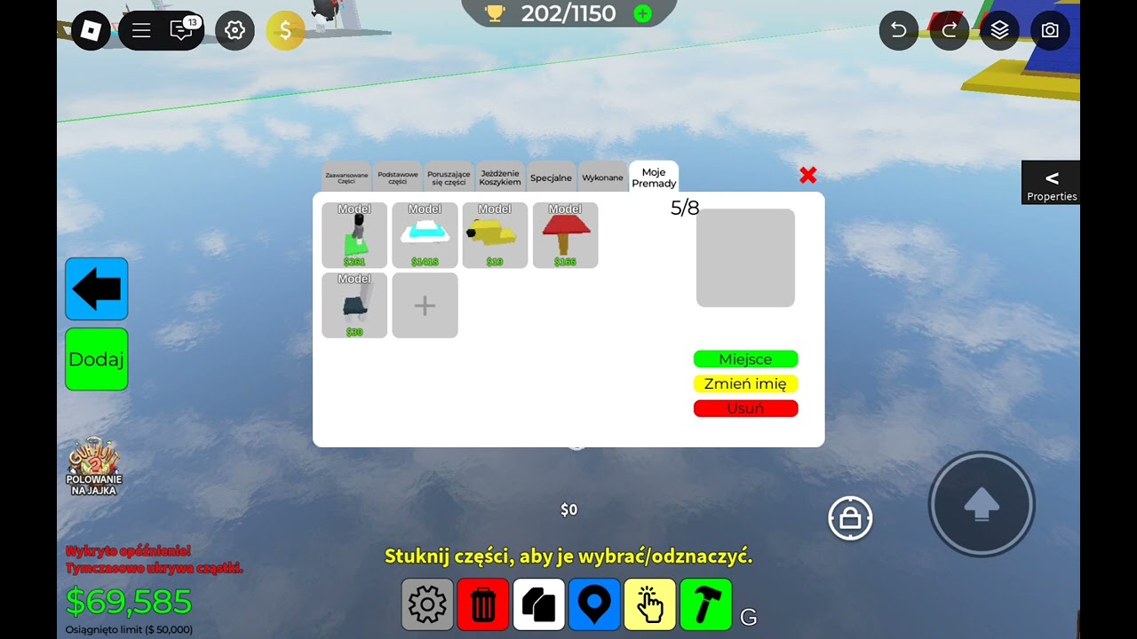Jak zrobic PreMadens czy premades no to tam w obby creator