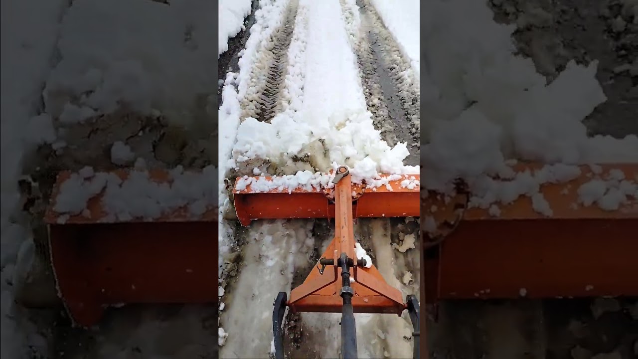 Kubota ile kar kürüme