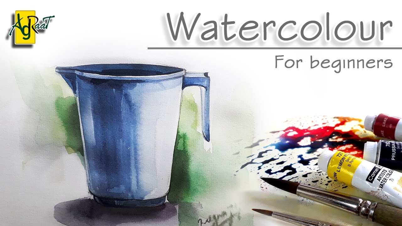 How to draw plastic jug (for beginners)