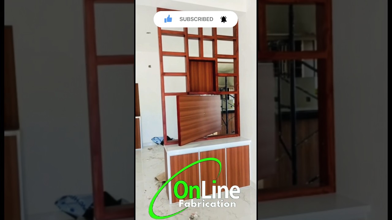 Aluminium rotation TV unit rotation, TV stand, two side, movable TV unit #kitchencupboards #cupboard