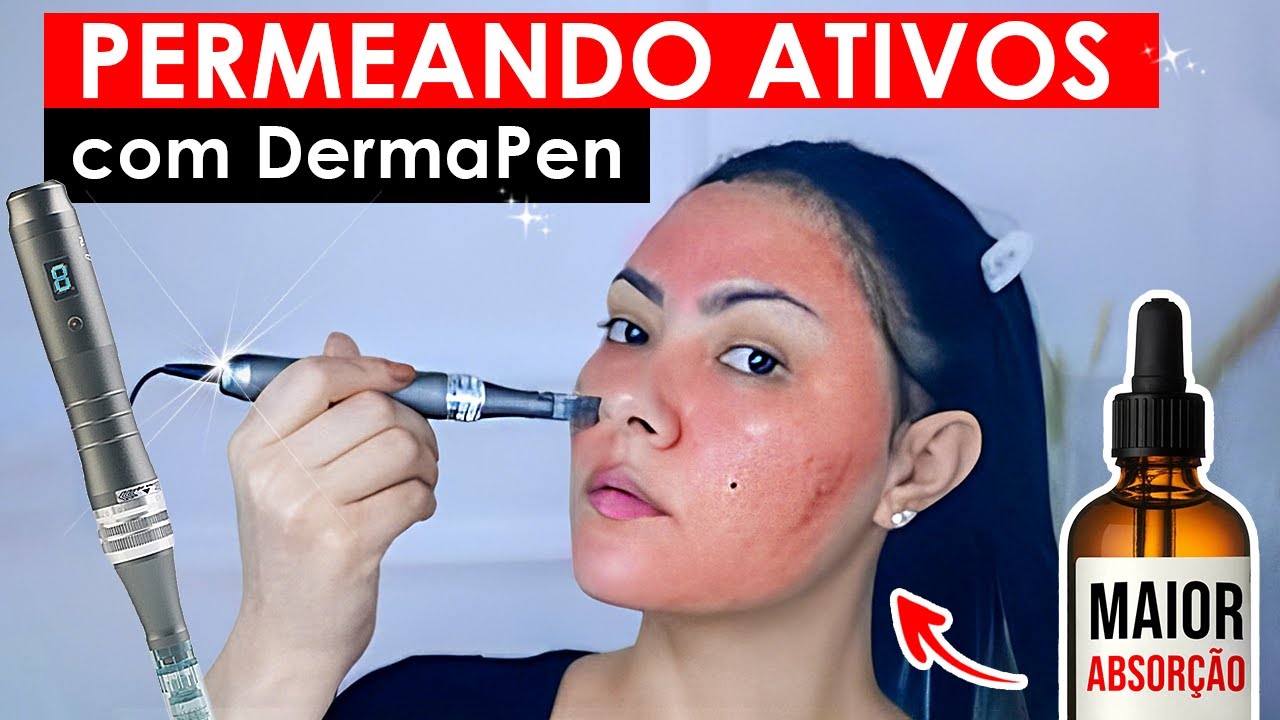 🩸 Como usar a DERMAPEN 💉 para acabar com RUGAS - FLACIDEZ MANCHAS e  EM CASA. 
