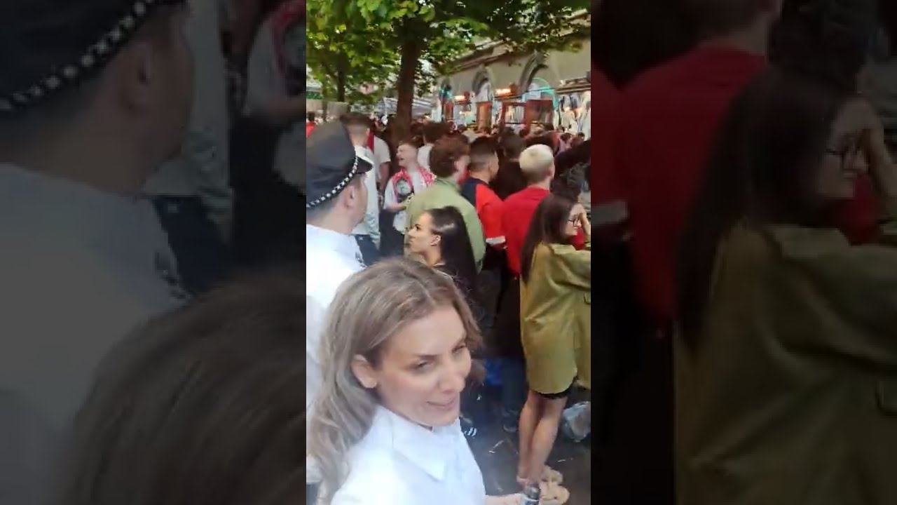 Liverpool City Centre on the Champions league finals 2022