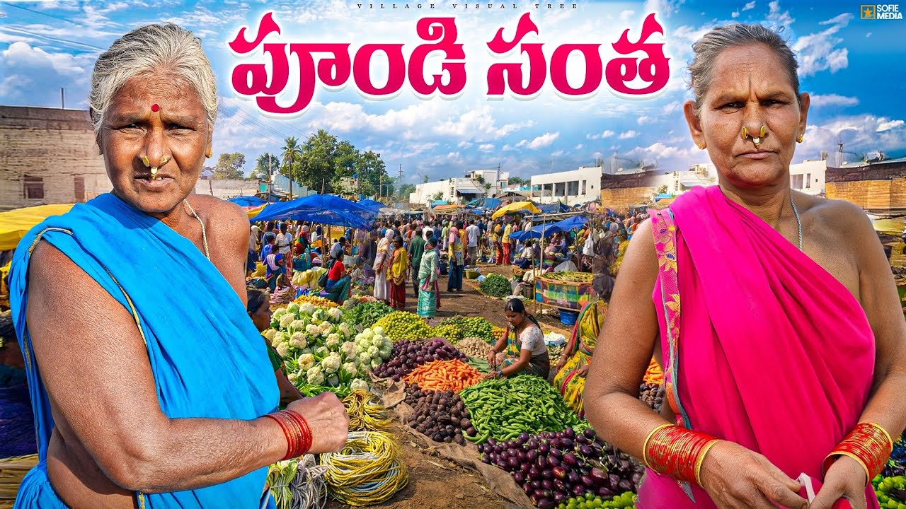 ఉత్తరాంధ్ర సంస్కృతి ఈ సంతలో చూడొచ్చు || pundi weekly market || pundi santha