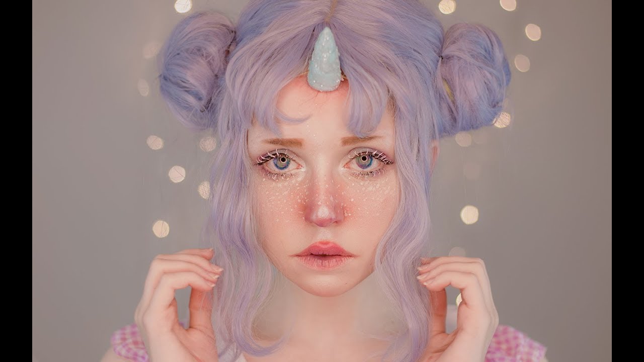 unicorn inspired makeup / affordable items (english cc subtitles)