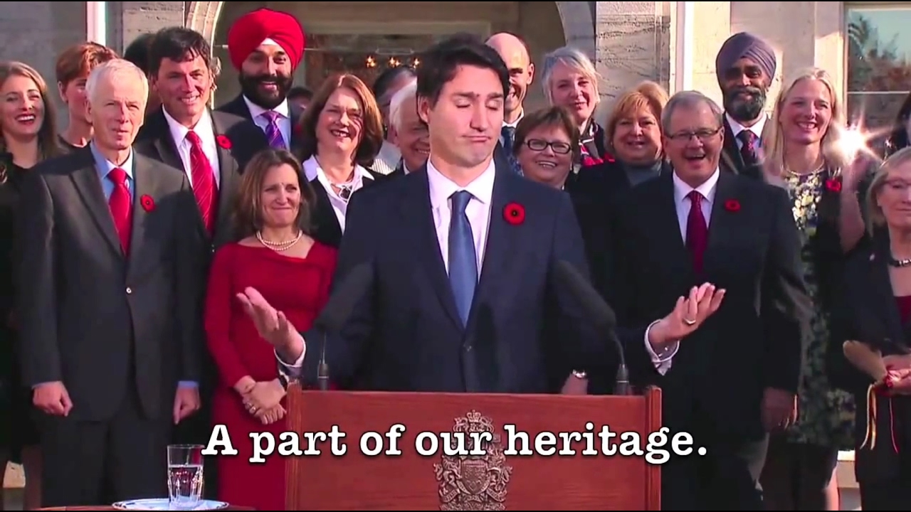 A Moment in Canadian History: 'Because it's 2015'