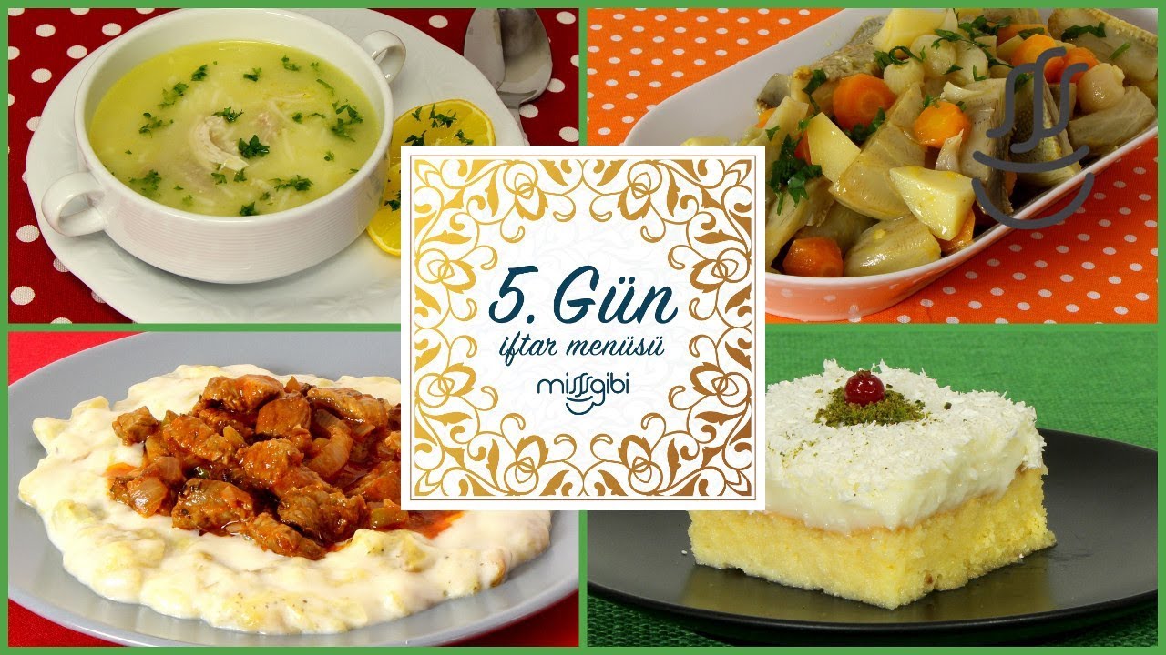 Ramazan 5. Gün İftar Menüsü: Hünkar Beğendi - Tavuk Çorbası - Enginar Yemeği - Gelin Pastası
