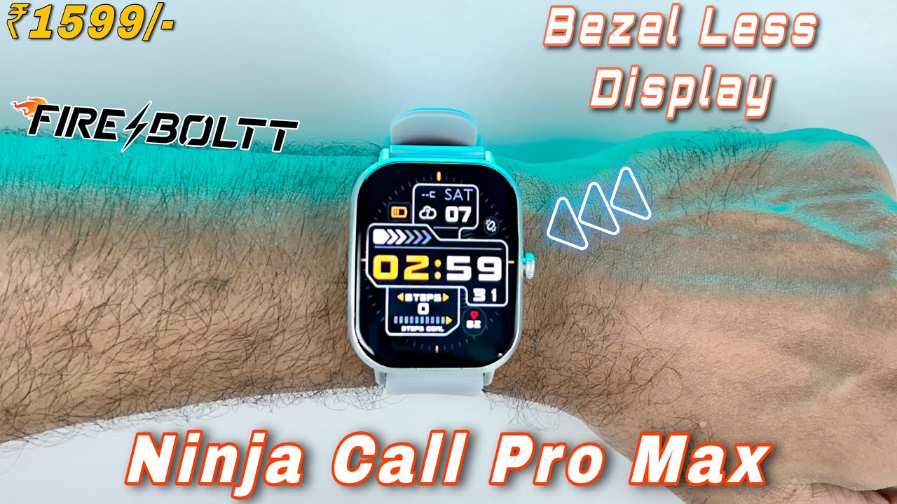 Best *Bezel-Less Display* Fire Boltt Ninja Call Pro Max Unboxing | Best Smartwatch Under 2000⚡️