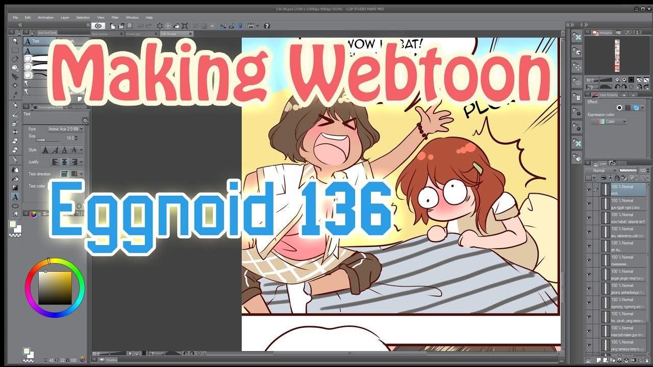 Making Webtoon: Eggnoid 136