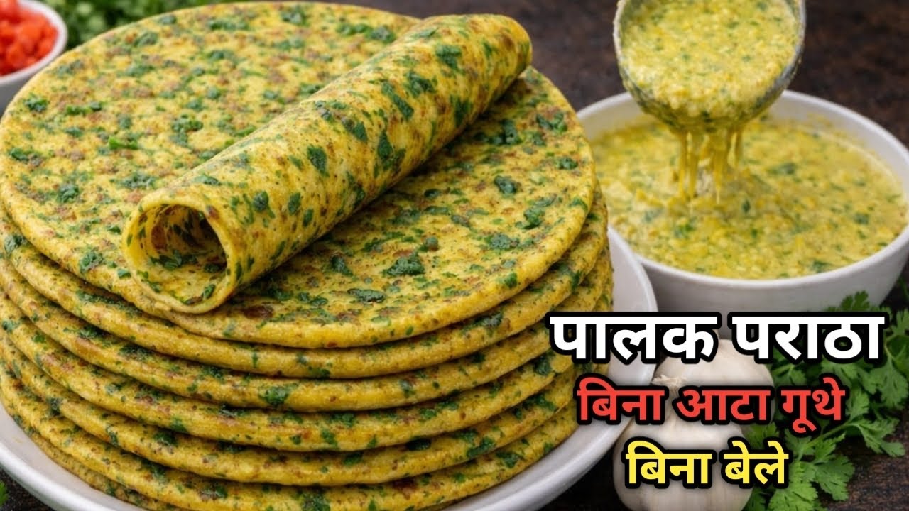 मेरे बच्चे हफ्ते में 3 दिन यही बनवाते है आप भी एक बार जरूर बनाए | HEALTHY BREAKFAST | palk paratha 