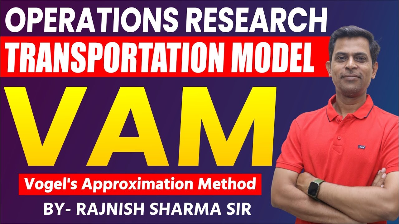 Operations Research | Transportation Model in Operation Research | Vogel's Approximation Method VAM