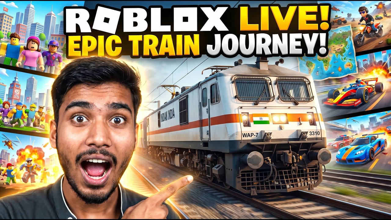 Epic Indian Train Journey in Roblox! 🚆 Fun Games, Adventures & Live Chill Stream | Anand Plays