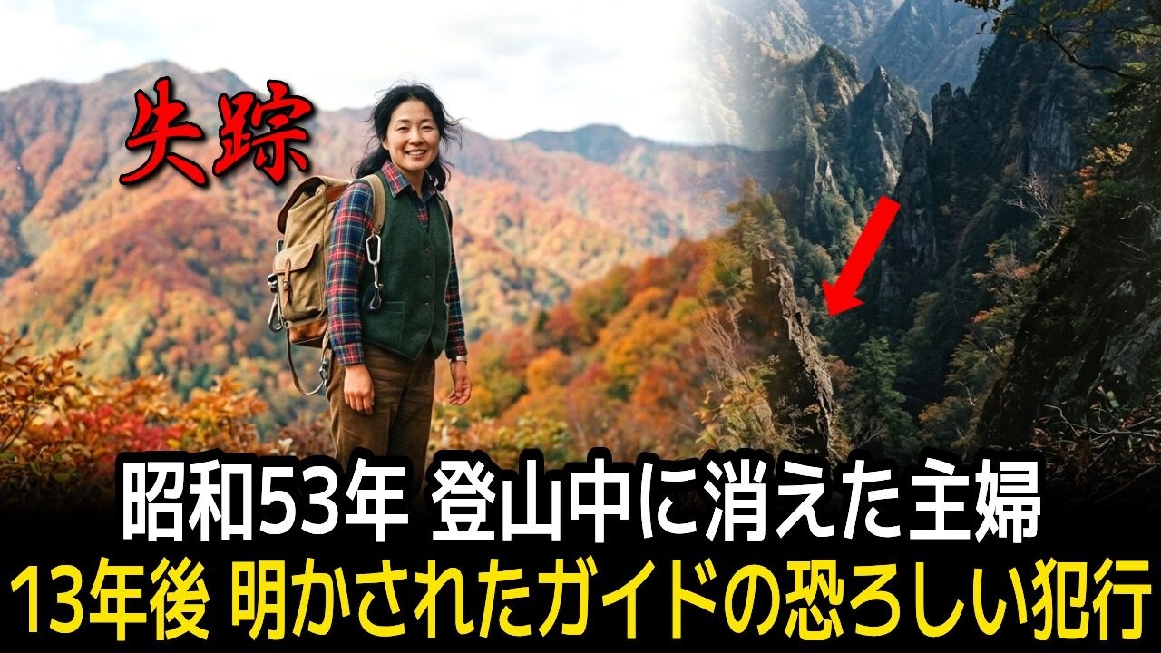 昭和53年 登山ガイドと一緒に山に登った女性の失踪事件&hellip;平成元年 ガイドの引退で判明した13年の秘密