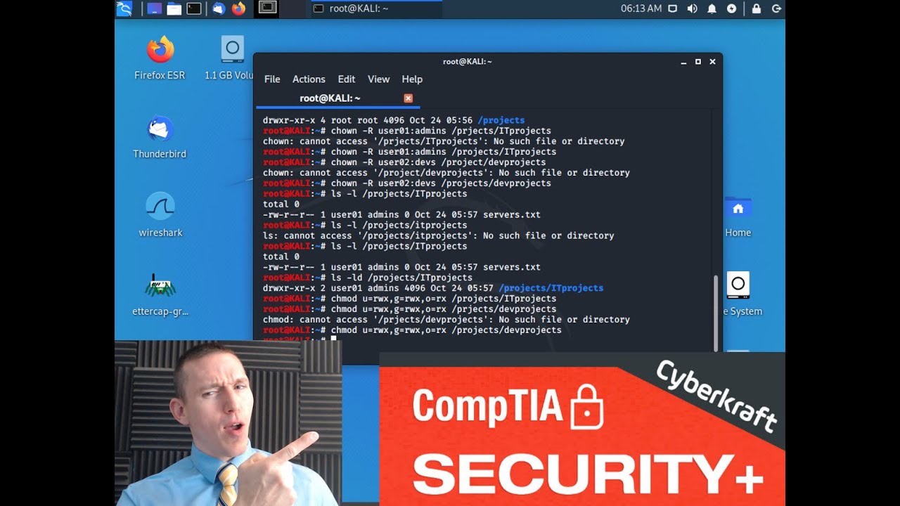 Управление контролем доступа Linux. Лабораторная работа CompTIA Security+ 13