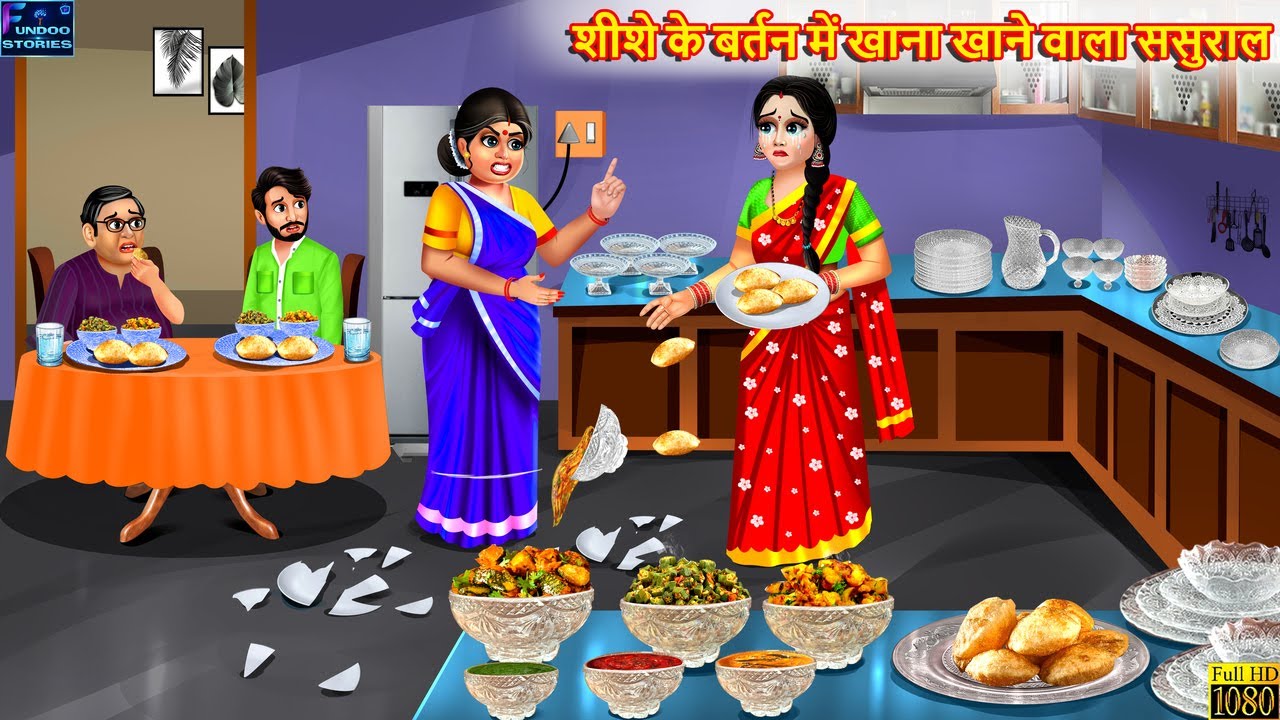 शीशे के बर्तन में खाना खाने वाला ससुराल | Shishe Ka Bartan | Hindi Kahani | Moral Stories | Kahani