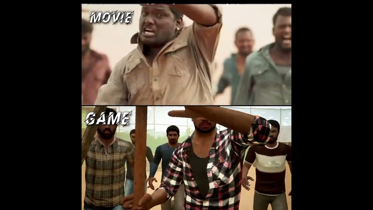 🤩Game Vs Movie Scene🚩sarkar infinite game🔥subscribe நண்பா🧡#views_viral_video_subscribers_grow