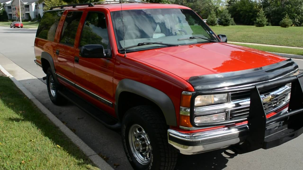 1997 K2500 Suburban LT Big Block 7.4L 4x4 Red Hot!! LOW MILES!
